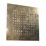 Qlocktwo Wanduhr Earth 90 | Silver & Gold | LG4SG