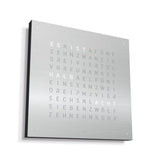 Qlocktwo Wanduhr Earth 45 | Stainless Steel | QT4BLSS