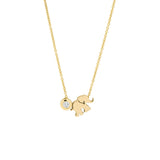 Minitials Collier Elefant & Diamant | N-SIG-M2G