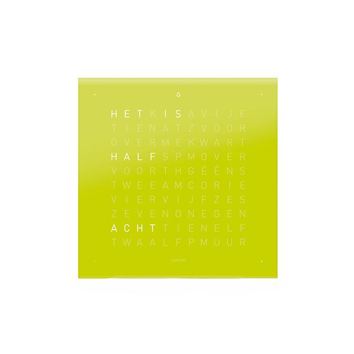 Qlocktwo Frontcover Tischuhr, Lime Juice, FTLJ