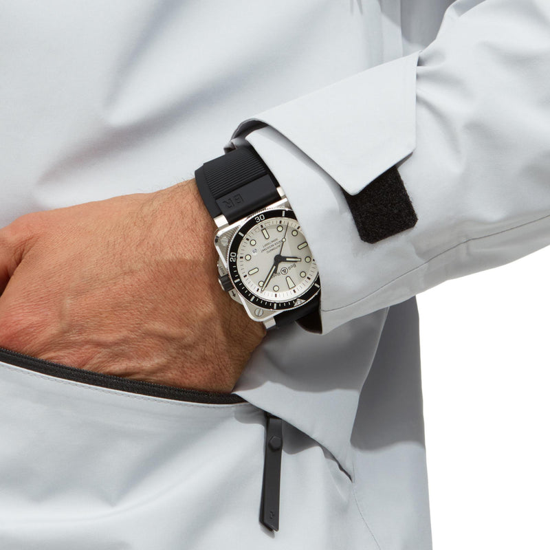 Bell & Ross BR 03-92 Diver White | BR0392-D-WH-ST/SRB