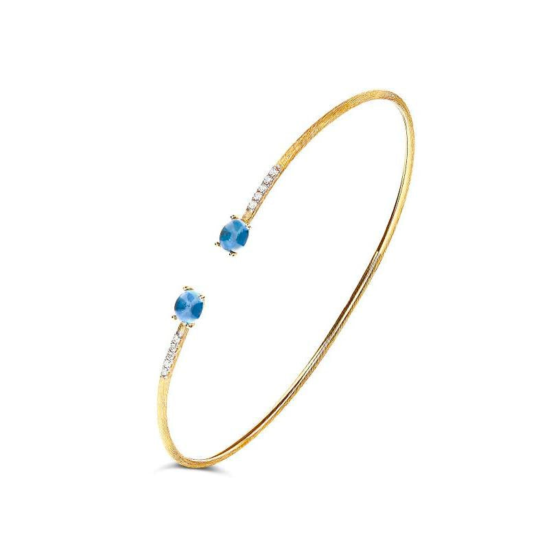 Nanis Armreif Dancing Azure, Gelbgold, BS6-597