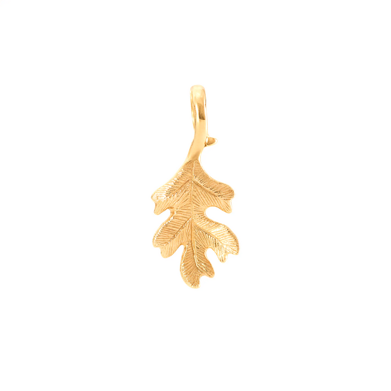 Ole Lynggaard Anhänger Eichenblatt, Gelbgold, A2830-402