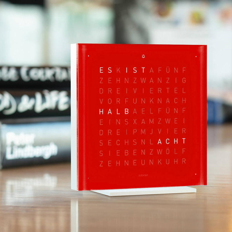 Qlocktwo Frontcover für Tischuhr Earth 13.5 | Cherry Cake | FTCC
