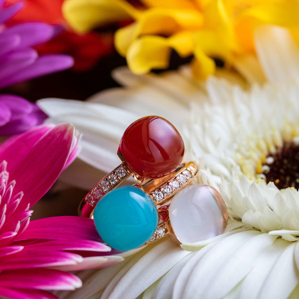 Bigli Ring-Set Mini Sweety Capri, 20R93RAGAZZMPDIA, 20R93RCRMPDIA & 20R93RCORMPDIA