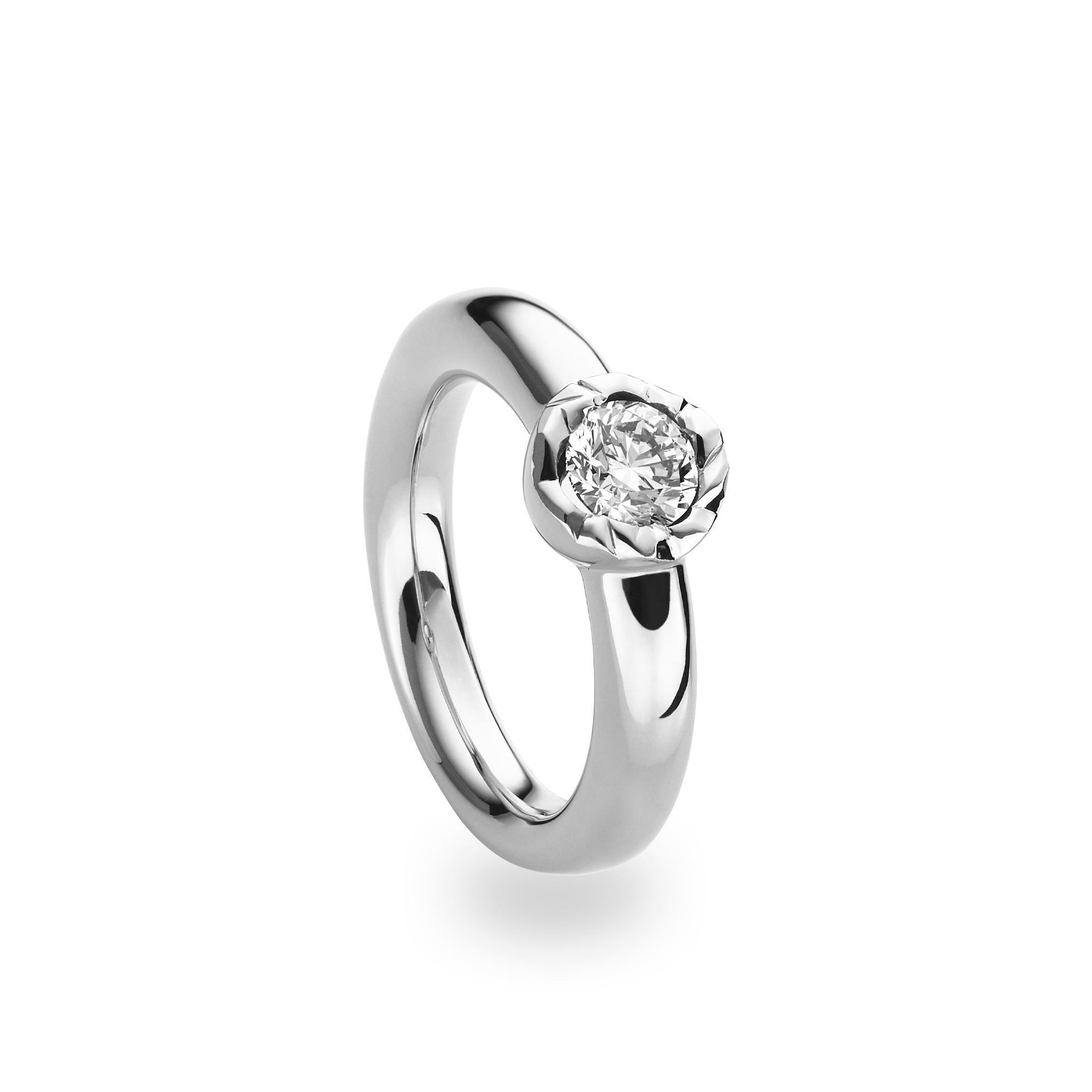 Schmuckwerk Solitaire-Ring Alpen | GR424-WG