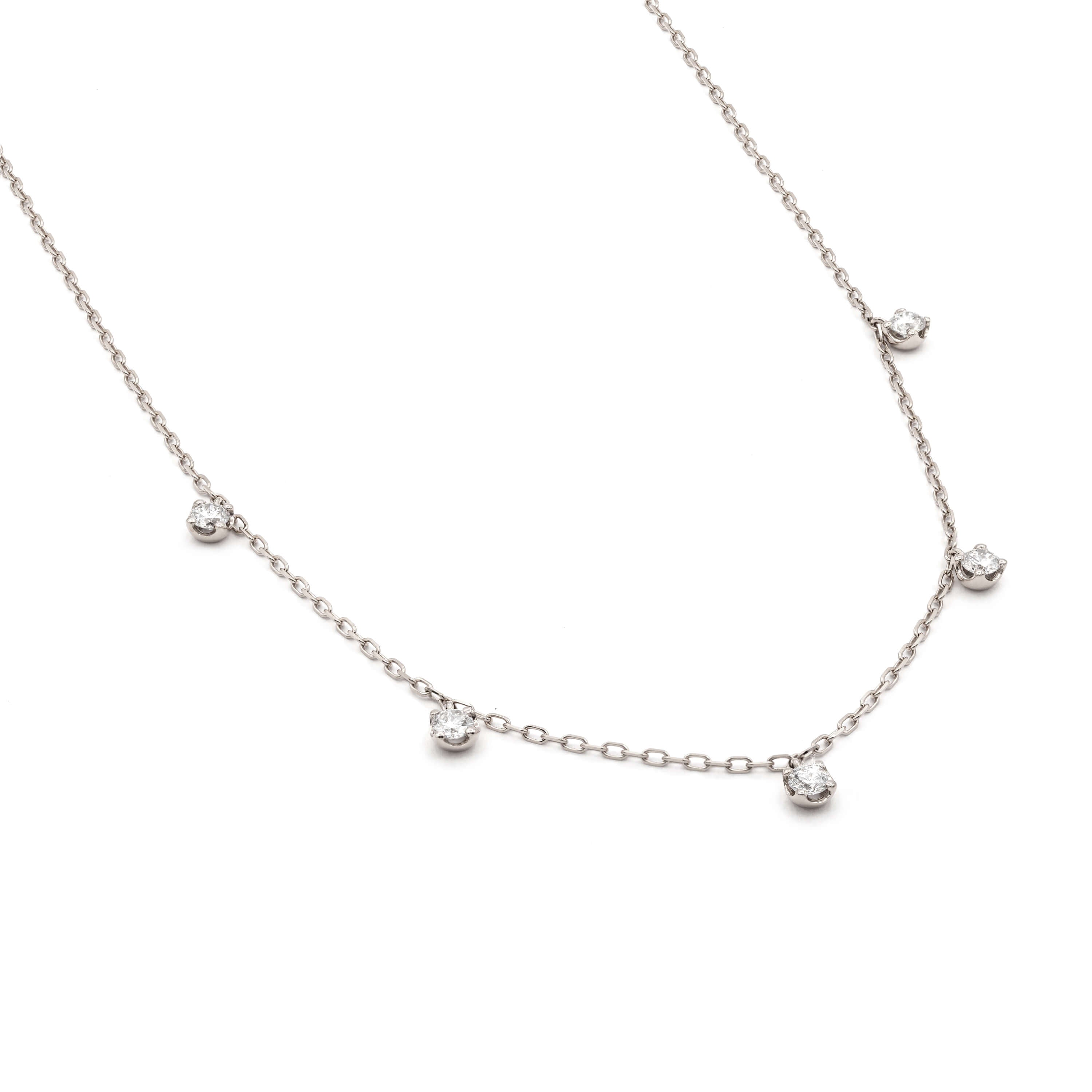 Diamond Group Collier Weißgold Diamanten 4H074W8-1