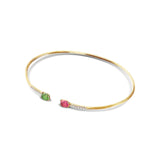 Nanis Armreif Dancing Tourmalines, Gelbgold, BS4-598