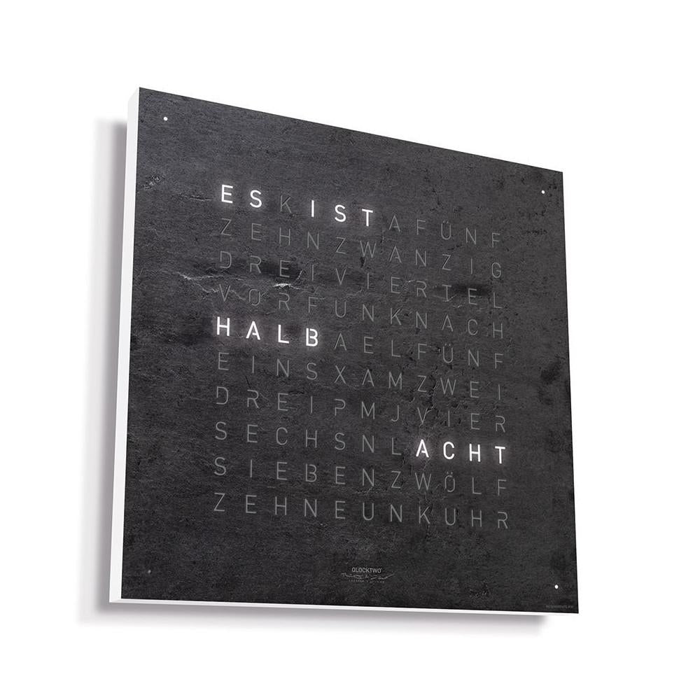 Qlocktwo wall clock Classic Metamorphite QT4MM
