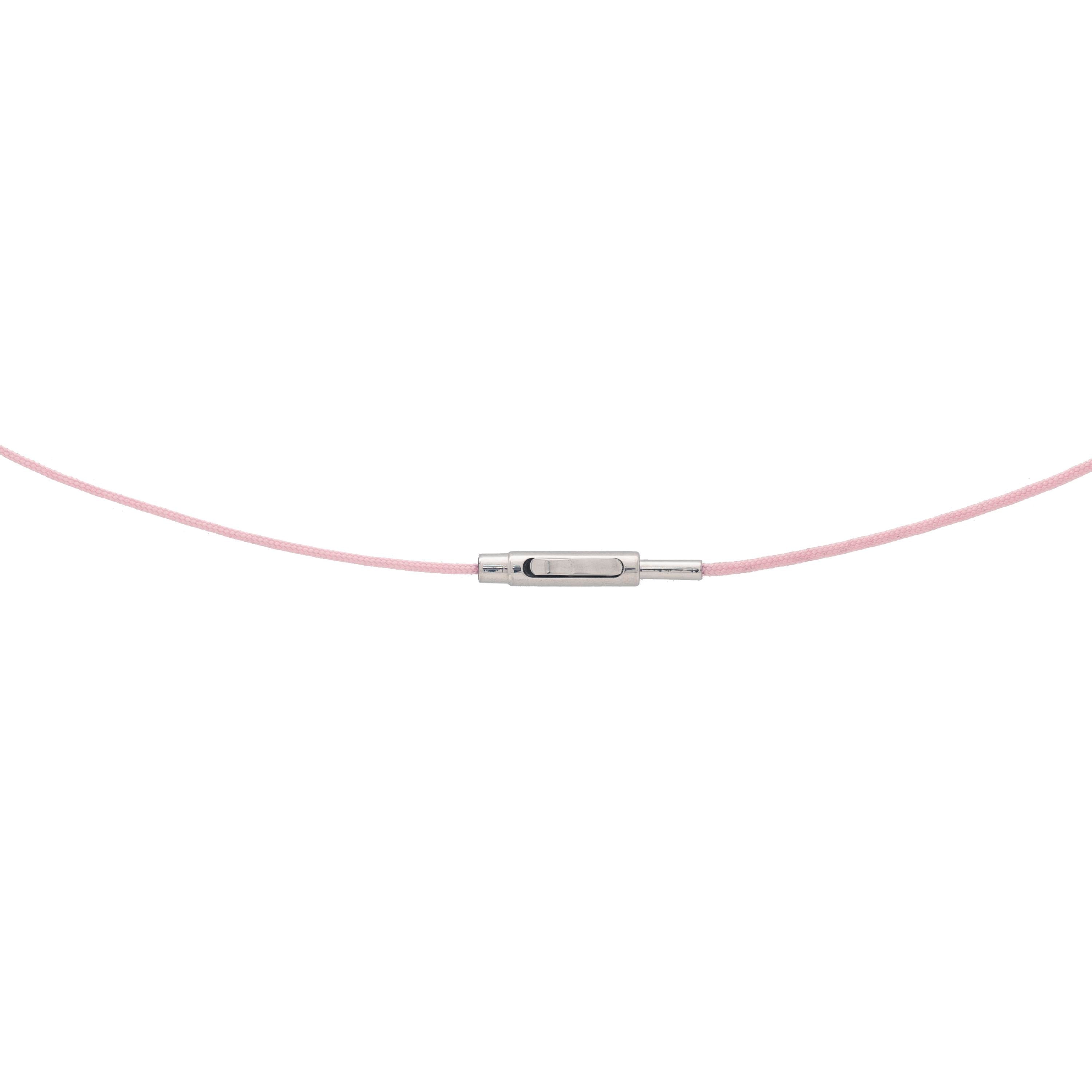 Schmuckwerk Necklace Texil, rosé, stainless steel, KH1900-1