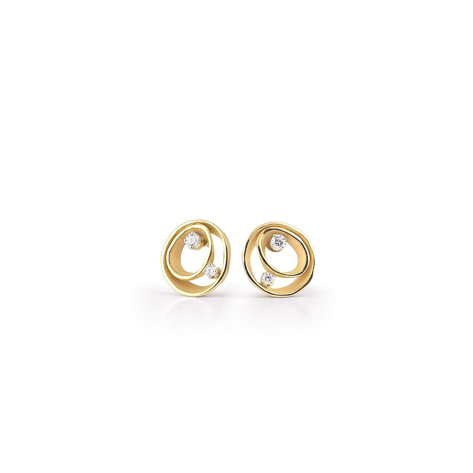 Annamaria Cammilli ear studs Dune, Yellow Sunrise, GOR1932U