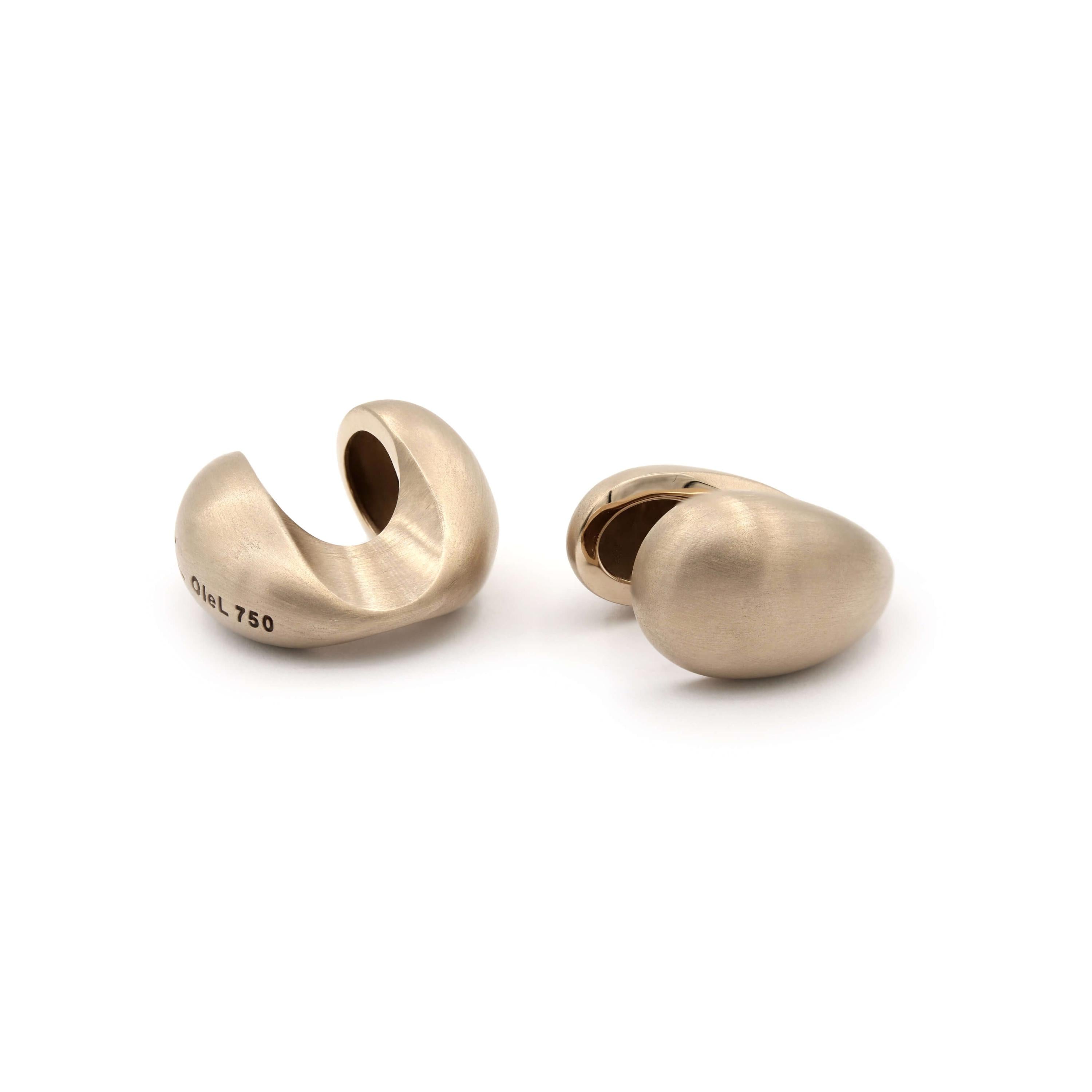 Ole Lynggaard cufflinks Drop white gold unrhodium plated, A1618-501