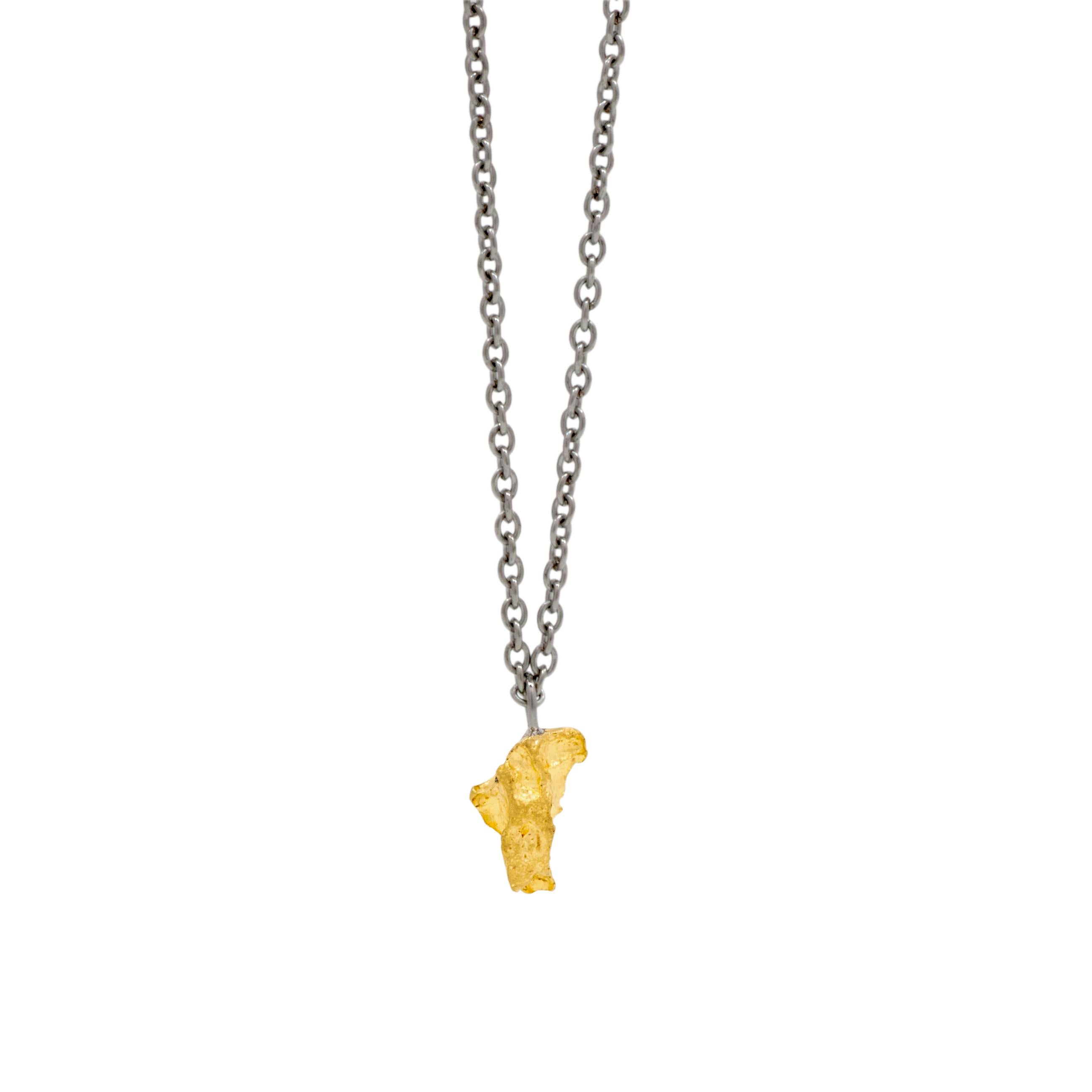 Schmuckwerk Collier Nugget, Edelstahl, NH203-ST