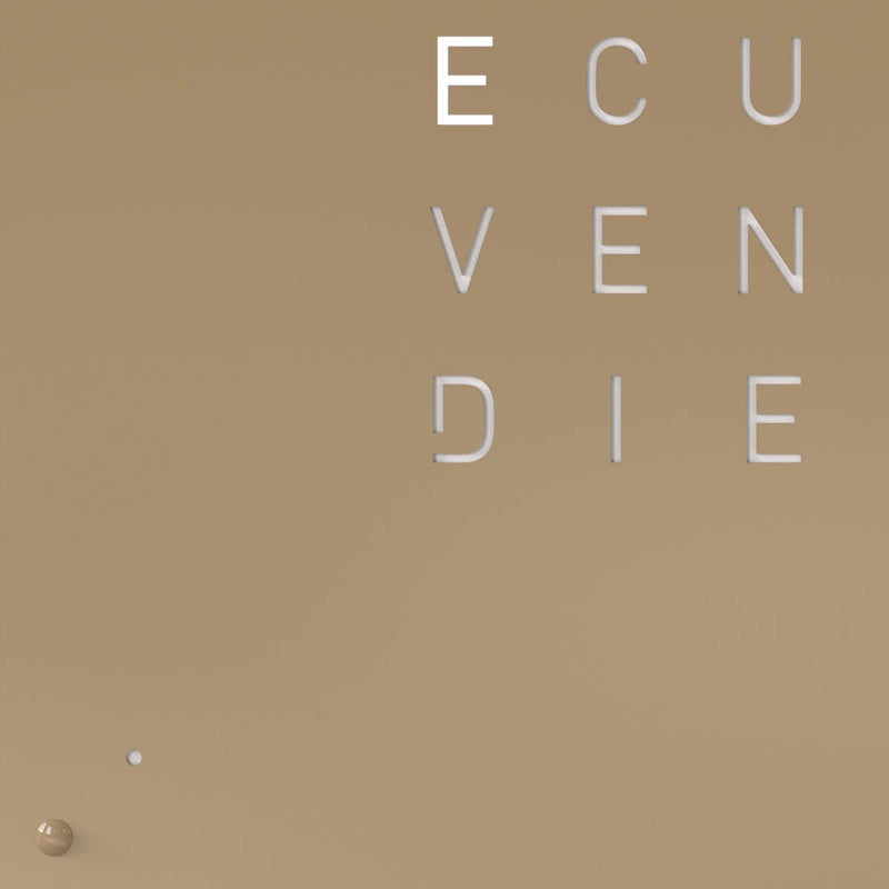 Qlocktwo Wanduhr Earth 90 | Hazelnut | LG4HAPC