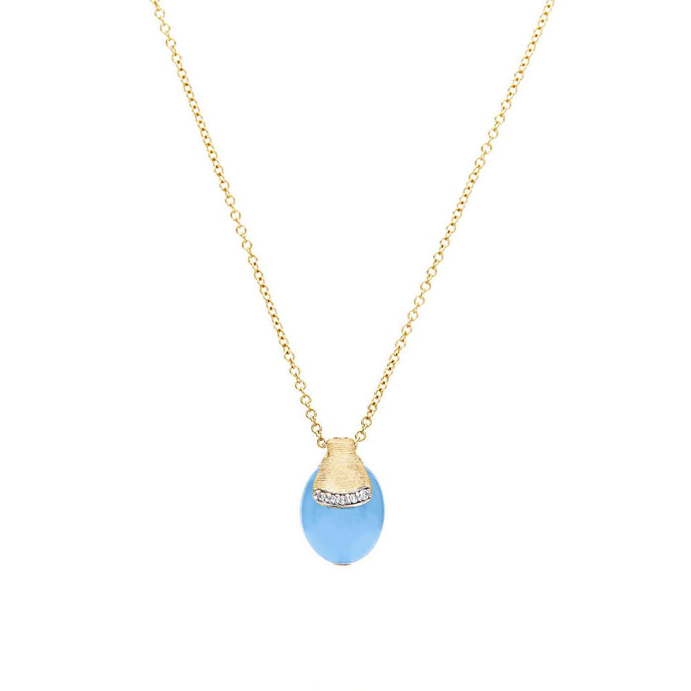 Nani's necklace Dancing Azure, yellow gold, CS5-587