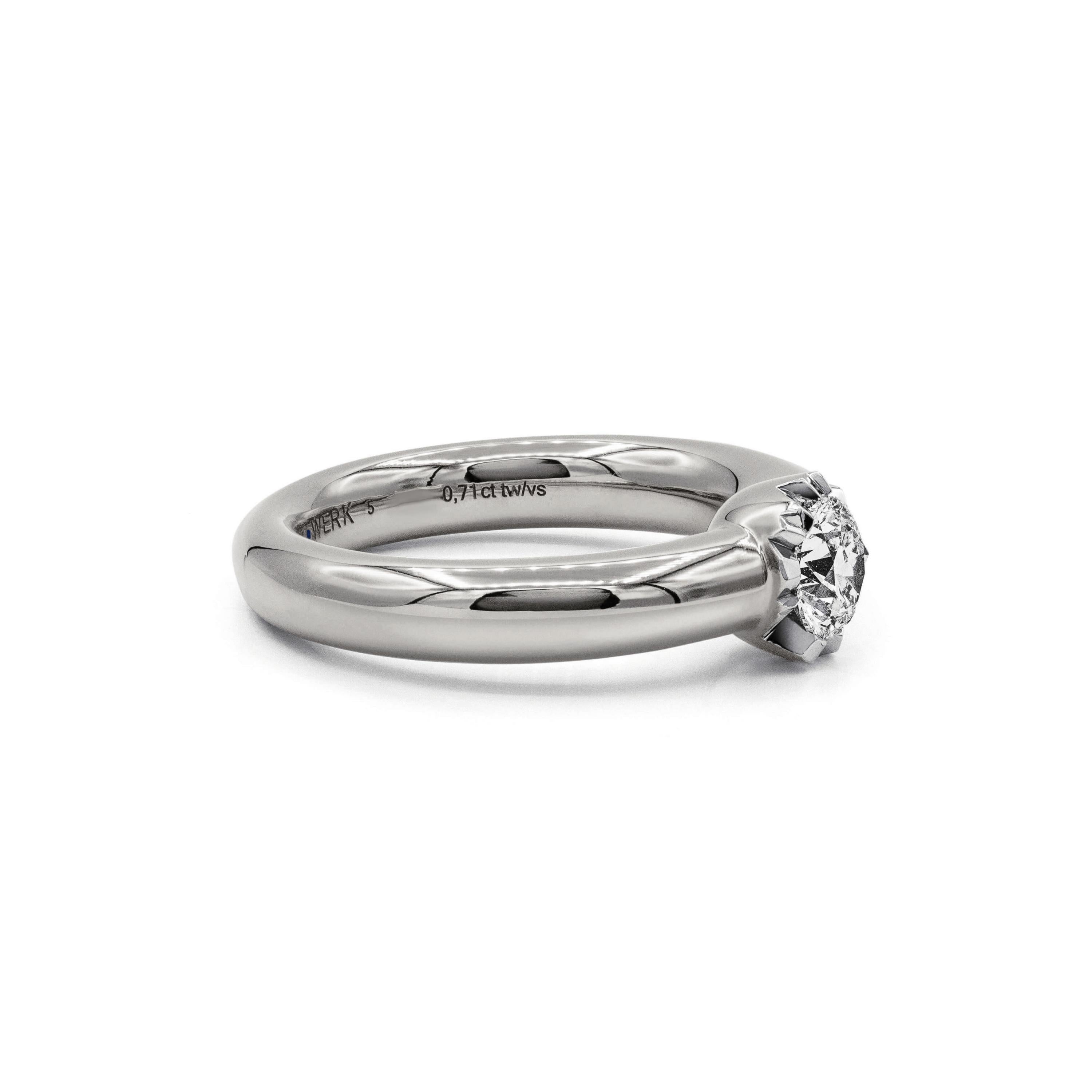Schmuckwerk Solitaire-Ring Alpen | GR424-PT