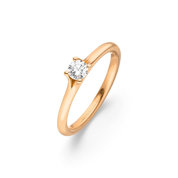 Henrich & Denzel Solitaire-Ring, Roségold, GS007.04102