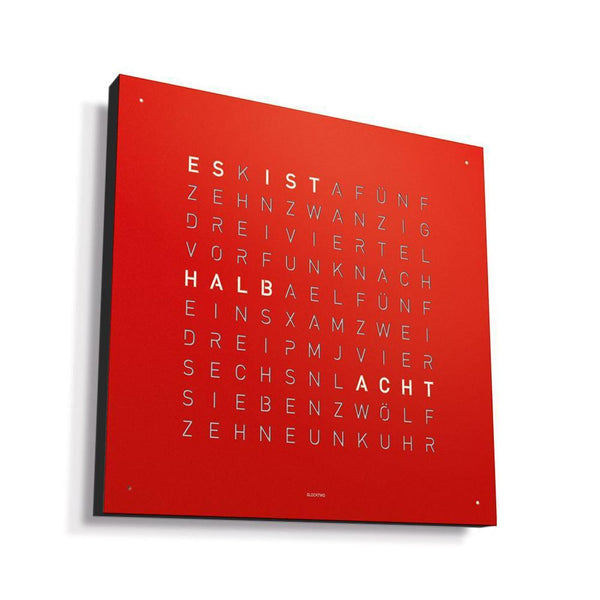 Qlocktwo Wanduhr Earth 45 | Red Pepper | QT4BLREPC