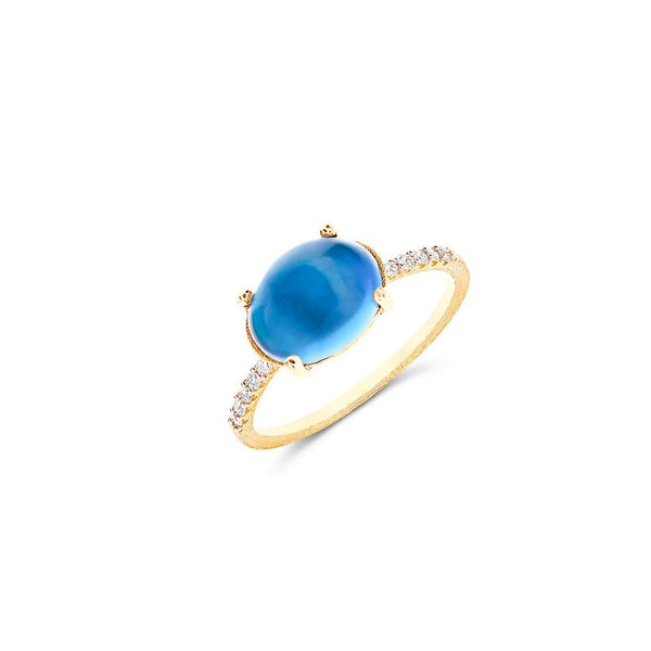 Nanis Ring Dancing Azure, Gelbgold, AS34-597