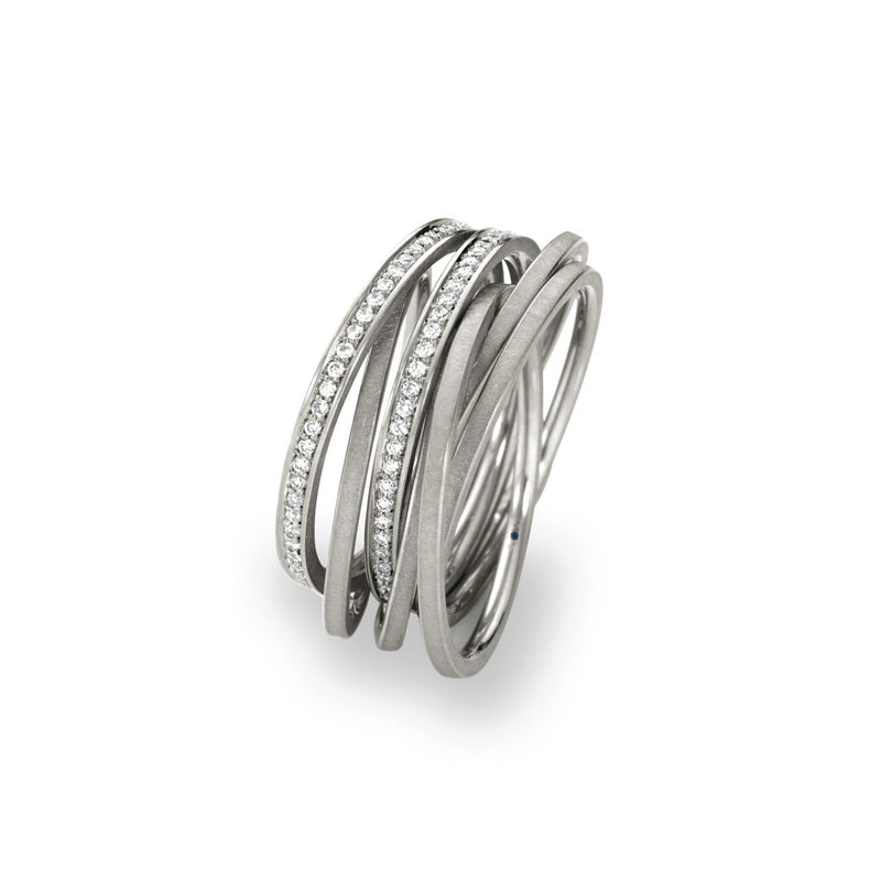 Schmuckwerk Ring Diamantenfieber, Weißgold, SR576-WG