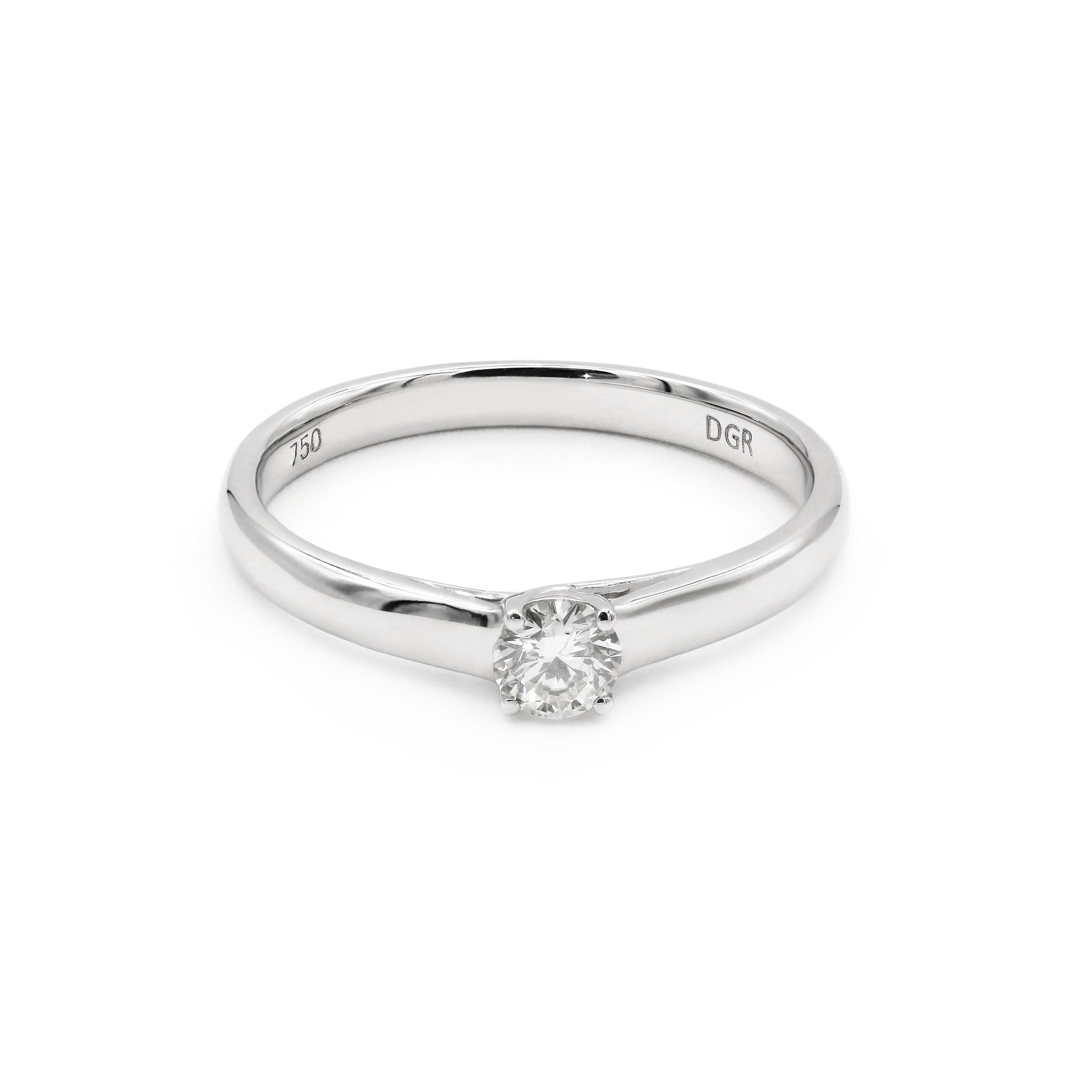 Diamond Group Solitaire-Ring | 1A442W8-4