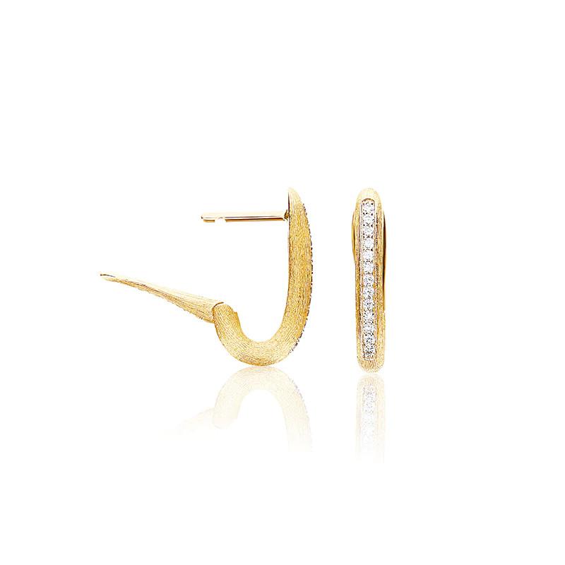 Nanis hoop earrings Libera, yellow gold, OS1-602
