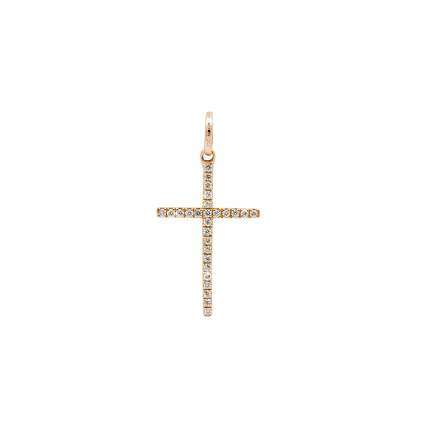 Diamond Group Anhänger Kreuz Roségold Diamanten 3B756R8-8