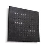 Qlocktwo Wanduhr Earth 45 | Metamorphite | QT4BLMM