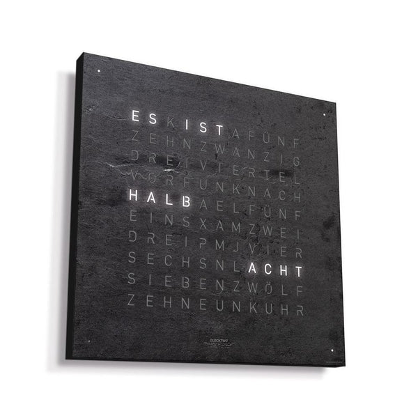 Qlocktwo Wanduhr Earth 45 | Metamorphite | QT4BLMM