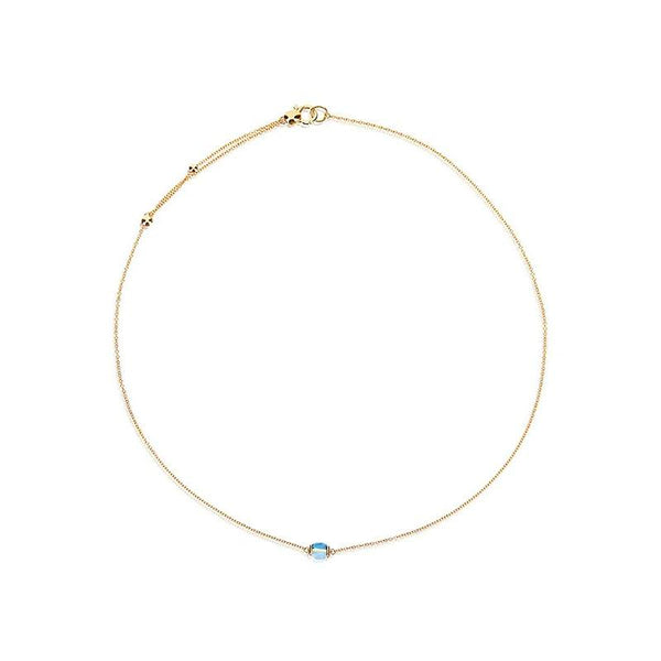 Nanis Choker-Collier Dancing Azure, Gelbgold, CN1-597