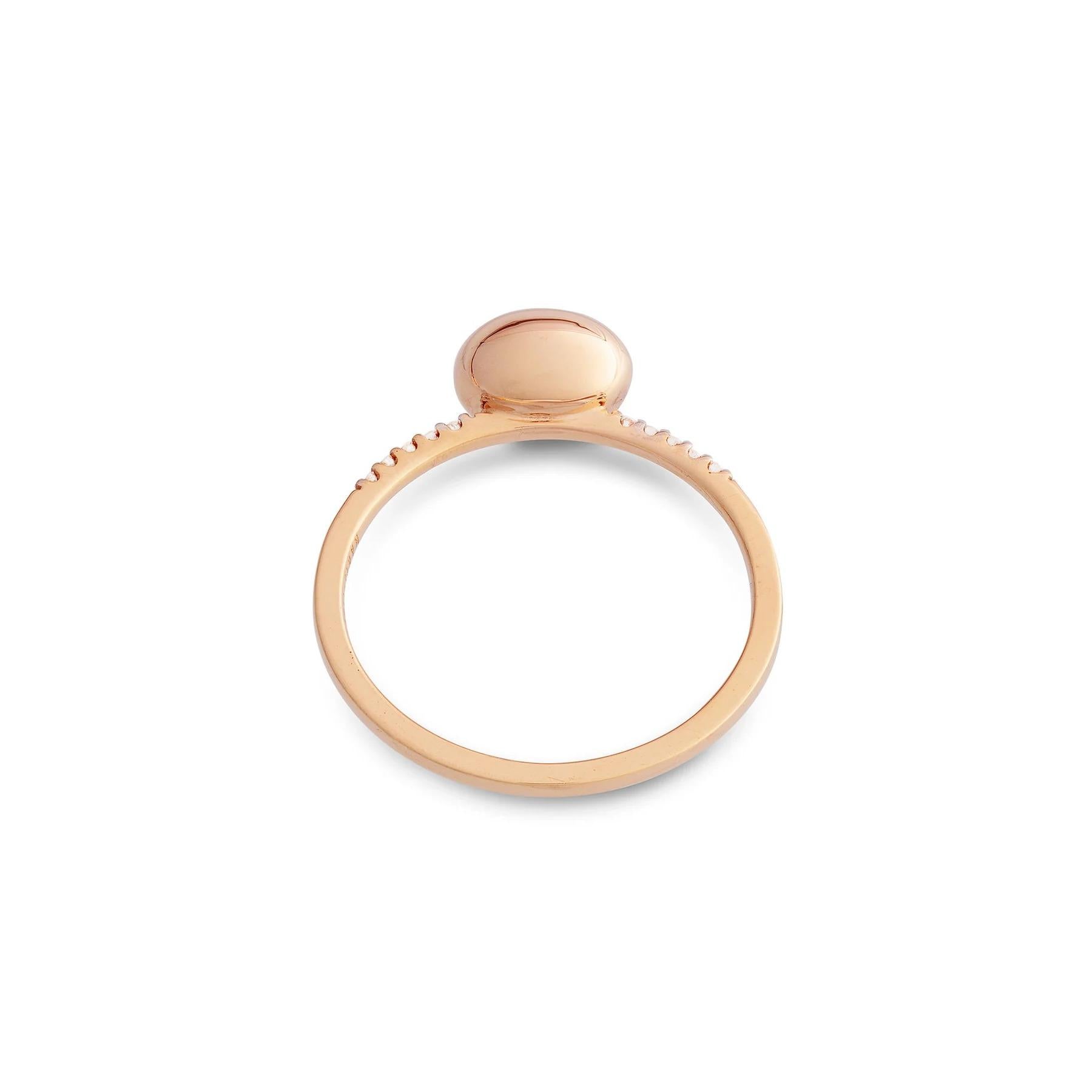 Nanis Sunset ring in polished rose gold with diamonds (small), AS26-583_rose
