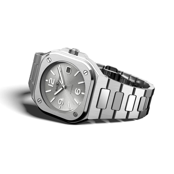 Bell & Ross Armbanduhr BR 05 Grey Steel, BR05A-BL-ST/SST