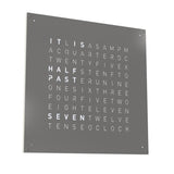 Qlocktwo Wanduhr Earth 90 | Grey Pepper | LG4GRPC