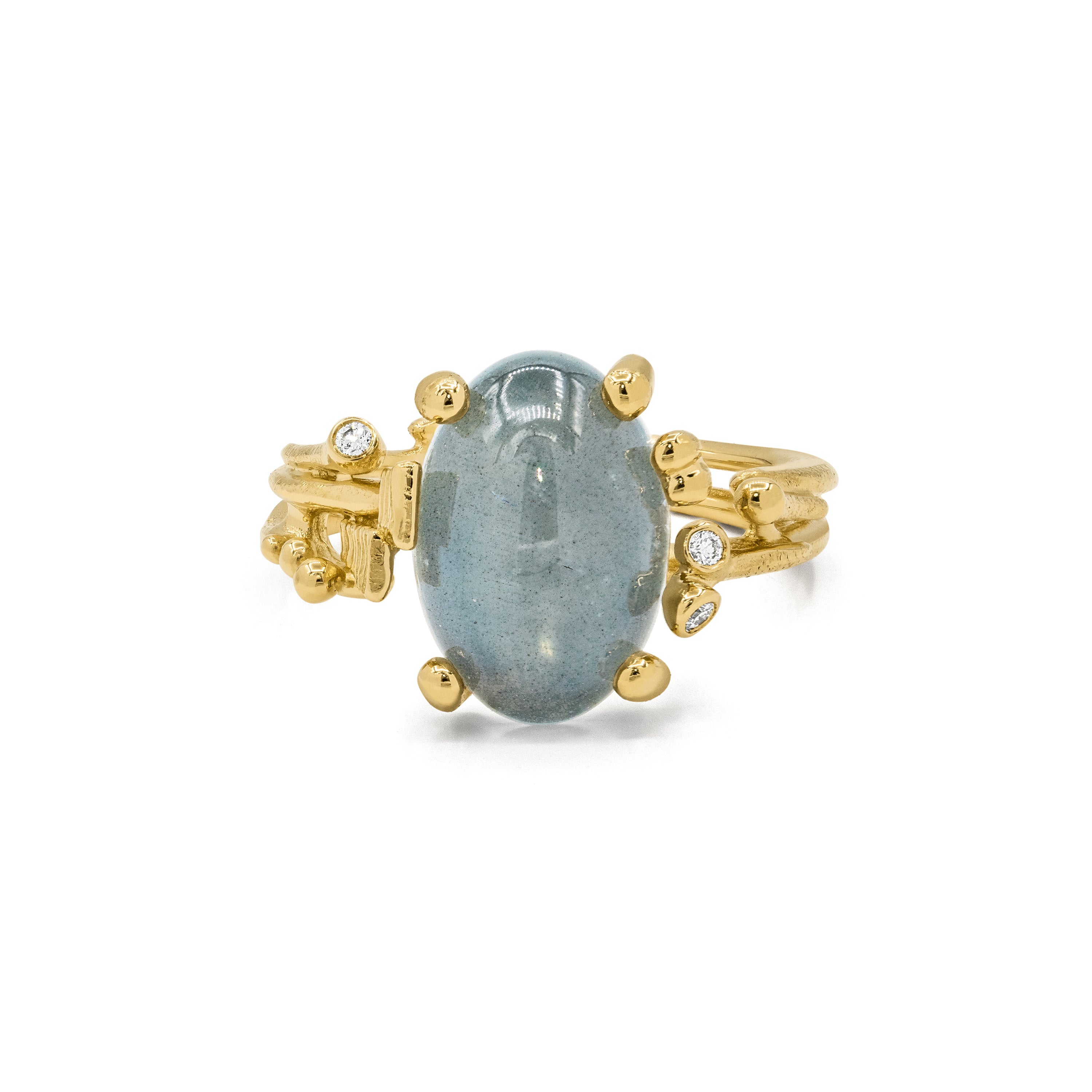 Ole Lynggaard BoHo Ring Small mit Aquamarin, A2929-402