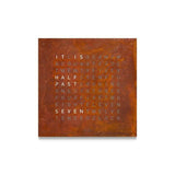Qlocktwo Frontcover für Tischuhr Earth 13.5 | Rust | FTRT