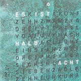 Qlocktwo Frontcover für Tischuhr Earth 13.5 | Vintage Copper | FTVICO