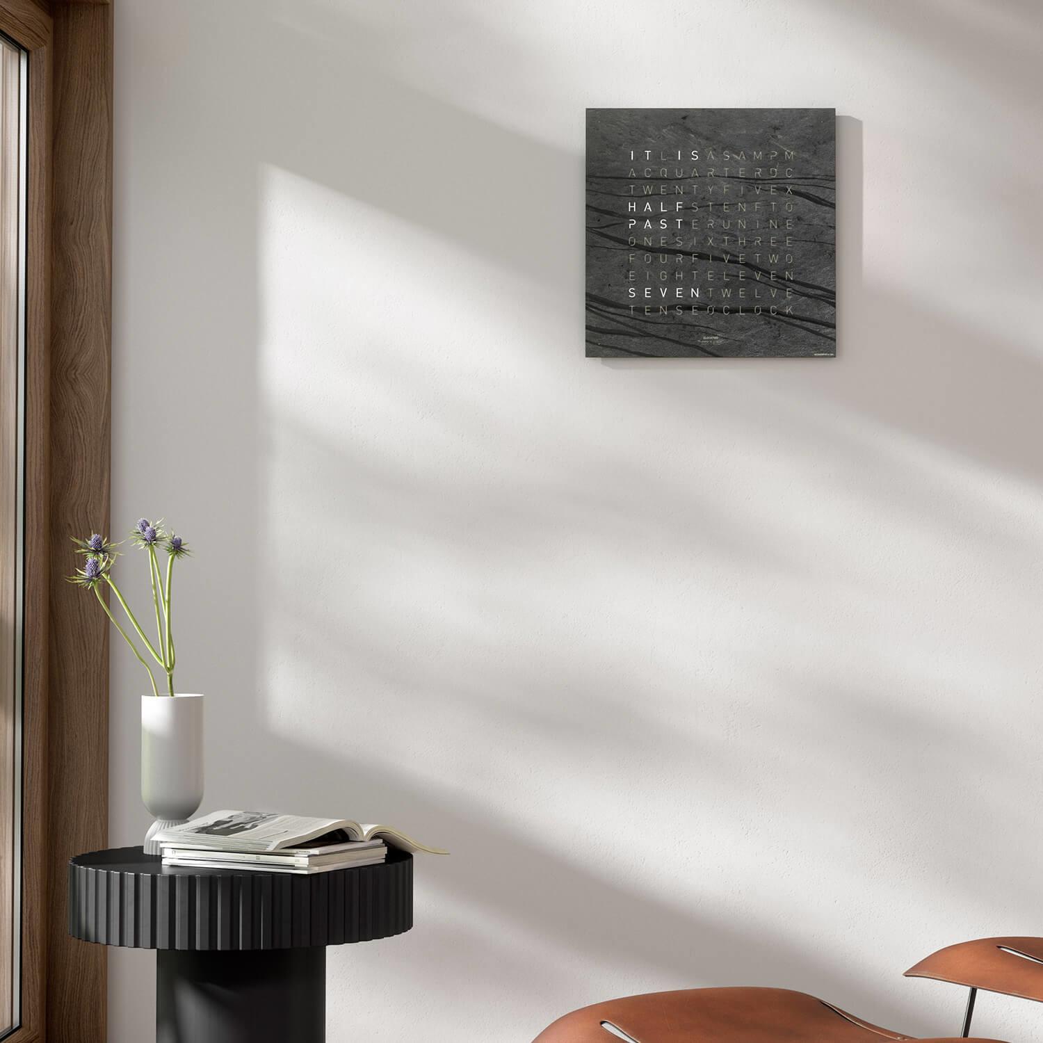 Qlocktwo wall clock Classic Metamorphite QT4MM