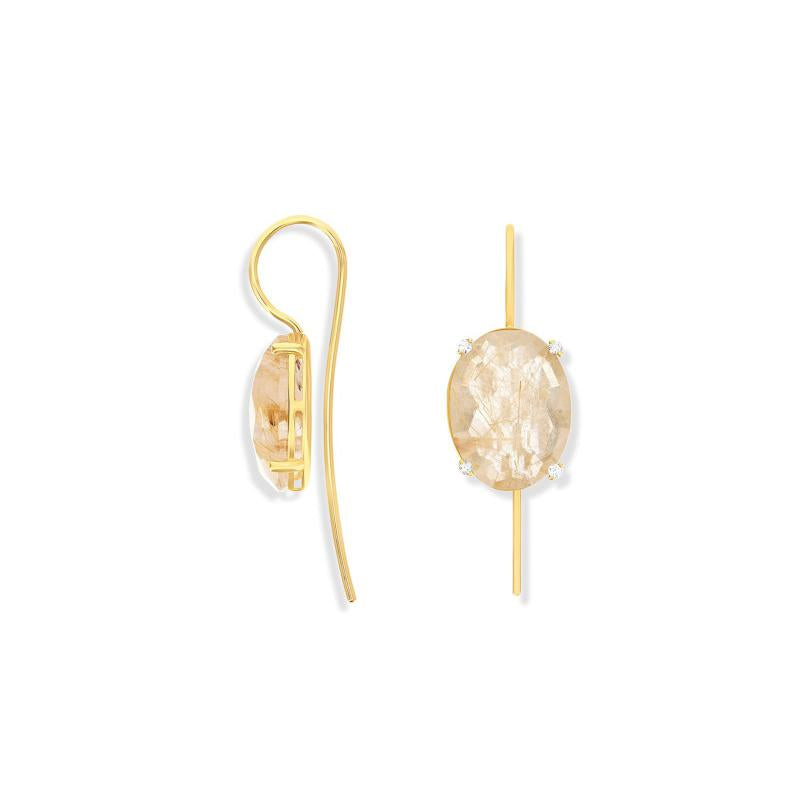 Nani's earrings Ipanema, yellow gold, OS7-576