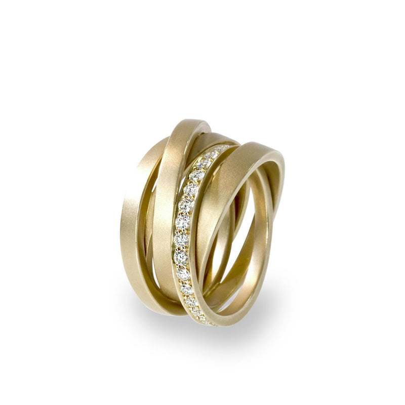 Schmuckwerk Ring Diamantenfieber, Gelbgold, SR115-GG