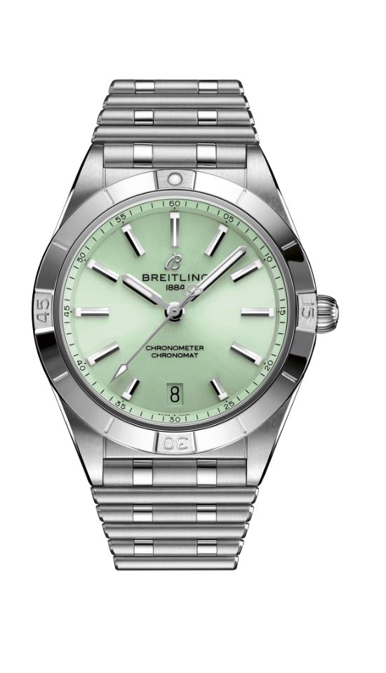Breitling Damenuhr Chronomat grün A10380101L1A1