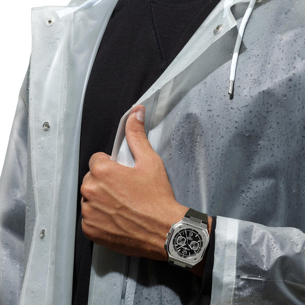 Bell & Ross BR 05 Chrono Black Steel | BR05C-BL-ST/SRB
