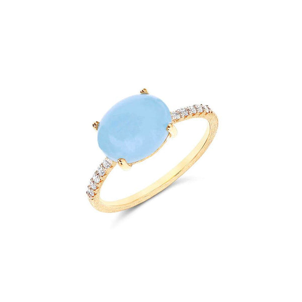 Nanis Ring Dancing Azure, Gelbgold, AS9-597