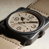 Bell & Ross Herrenuhr Instruments BR 03-92 Desert Type BR0392-Desert-CE