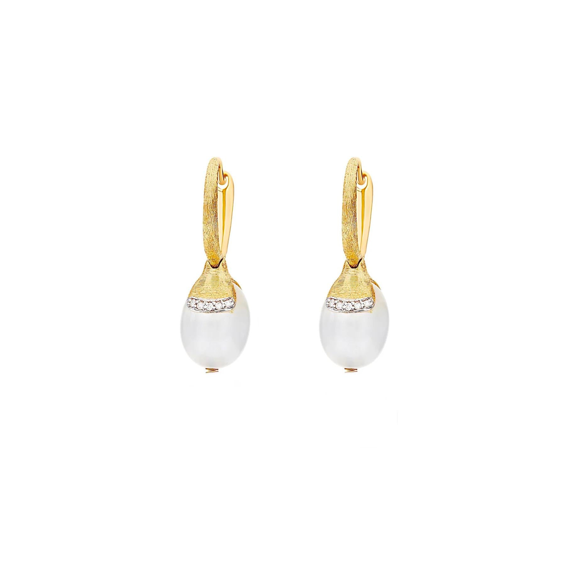 Nani's earrings Terre Lontane, yellow gold, OS7-603