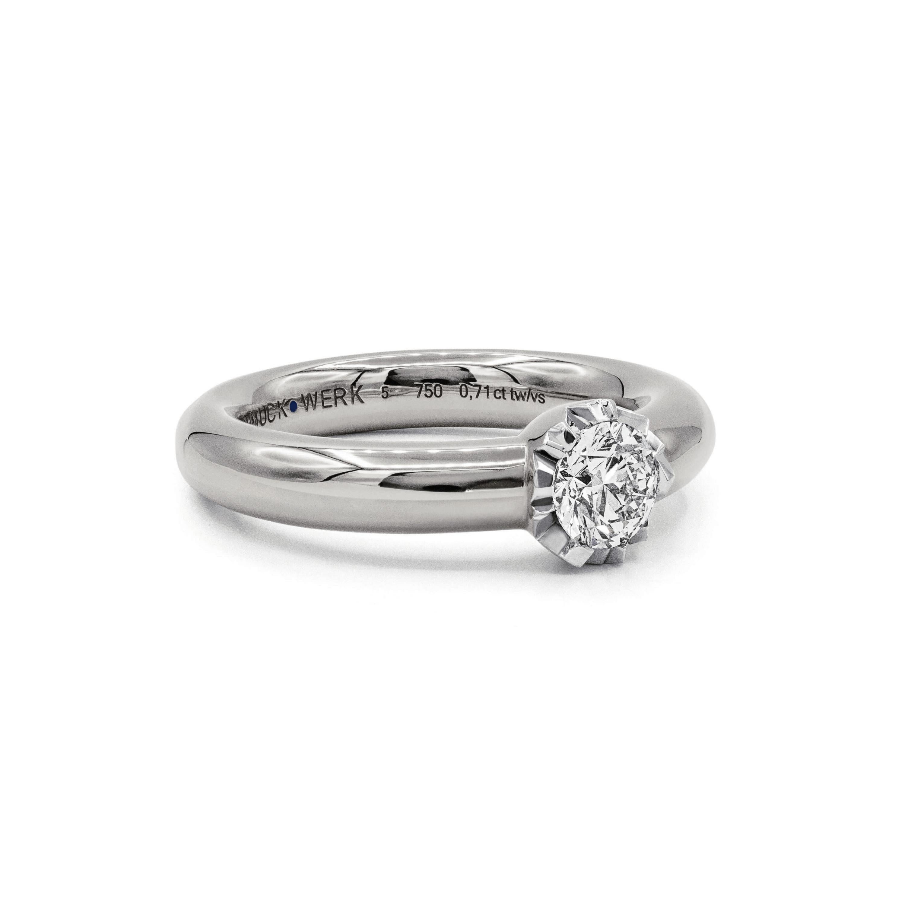 Schmuckwerk Solitaire-Ring Alpen | GR424-WG