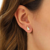 Nanis Ohrstecker Cachemire, Gelbgold, OS9-569