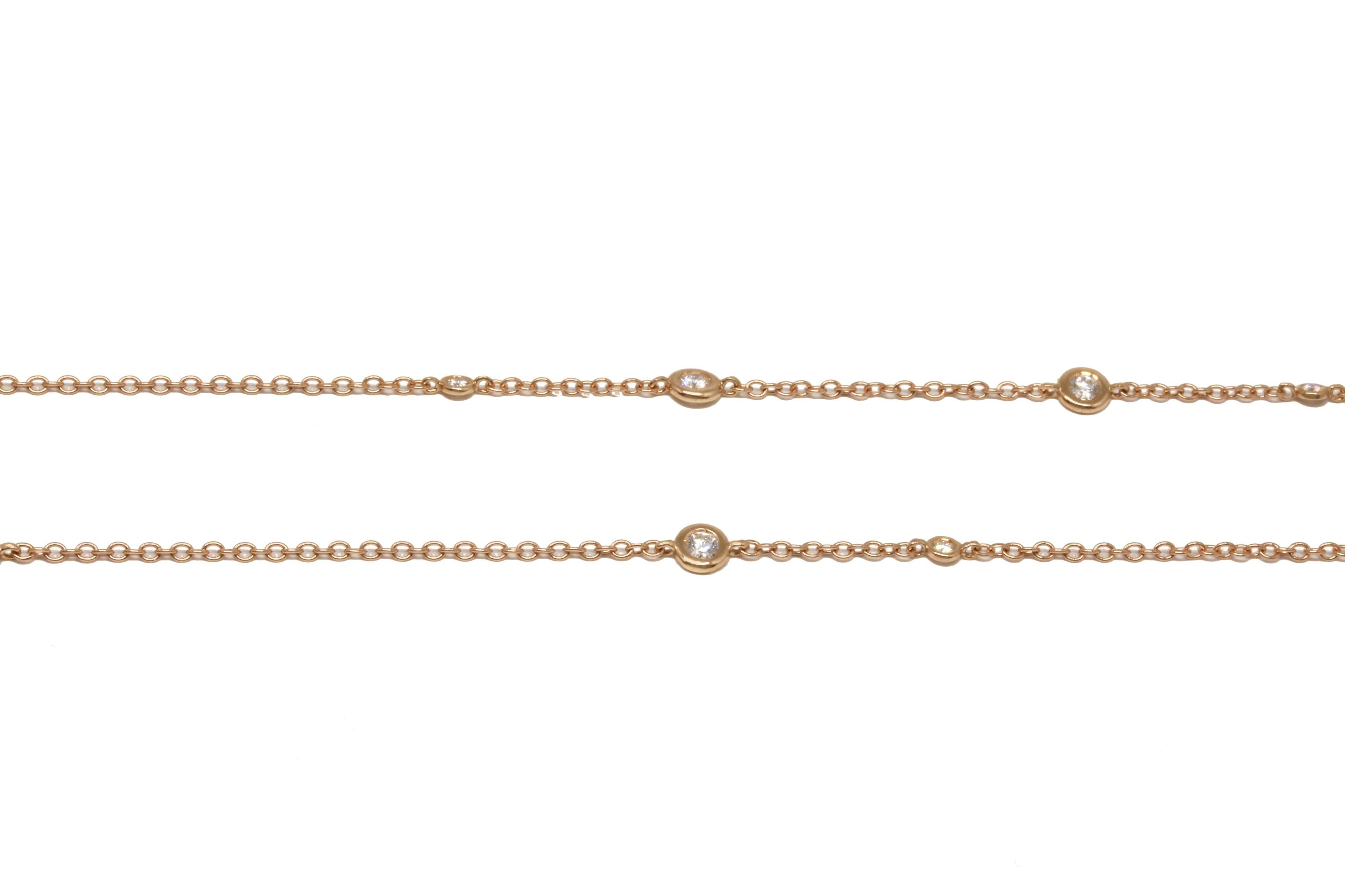 Clioro necklace rose gold diamonds 95 cm 95170.79590B