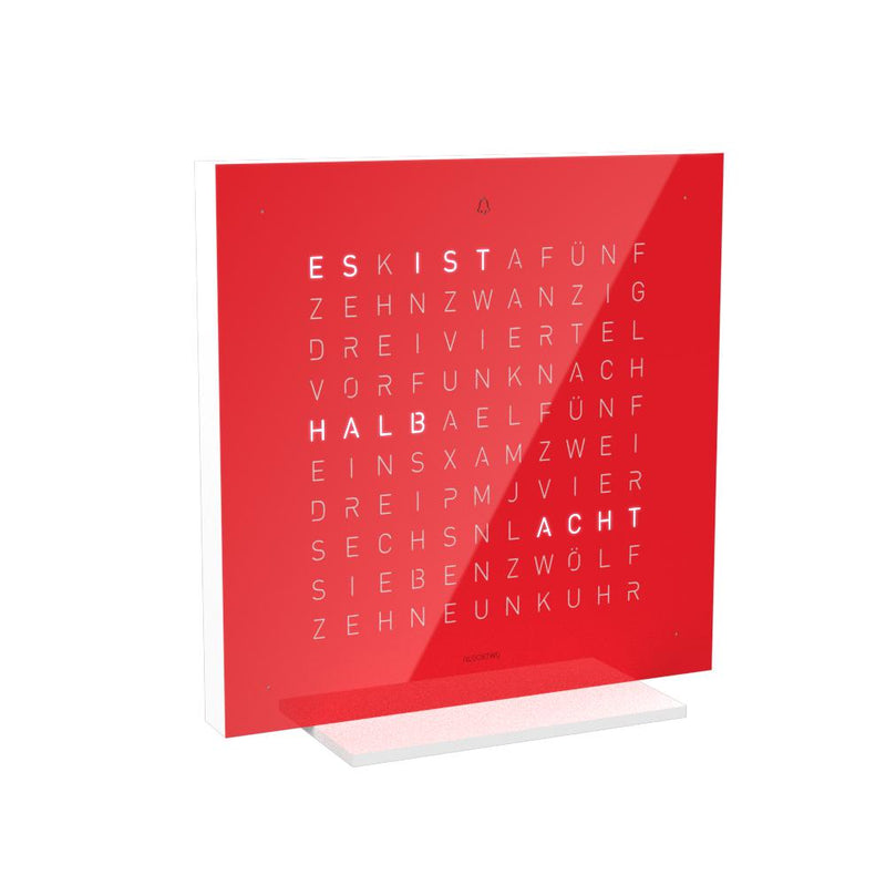 Qlocktwo Tischuhr Earth 13.5 | Cherry Cake | T4PCC