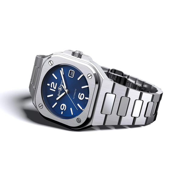 Bell & Ross Armbanduhr BR 05 Blue Steel, BR05A-BLU-ST/SST