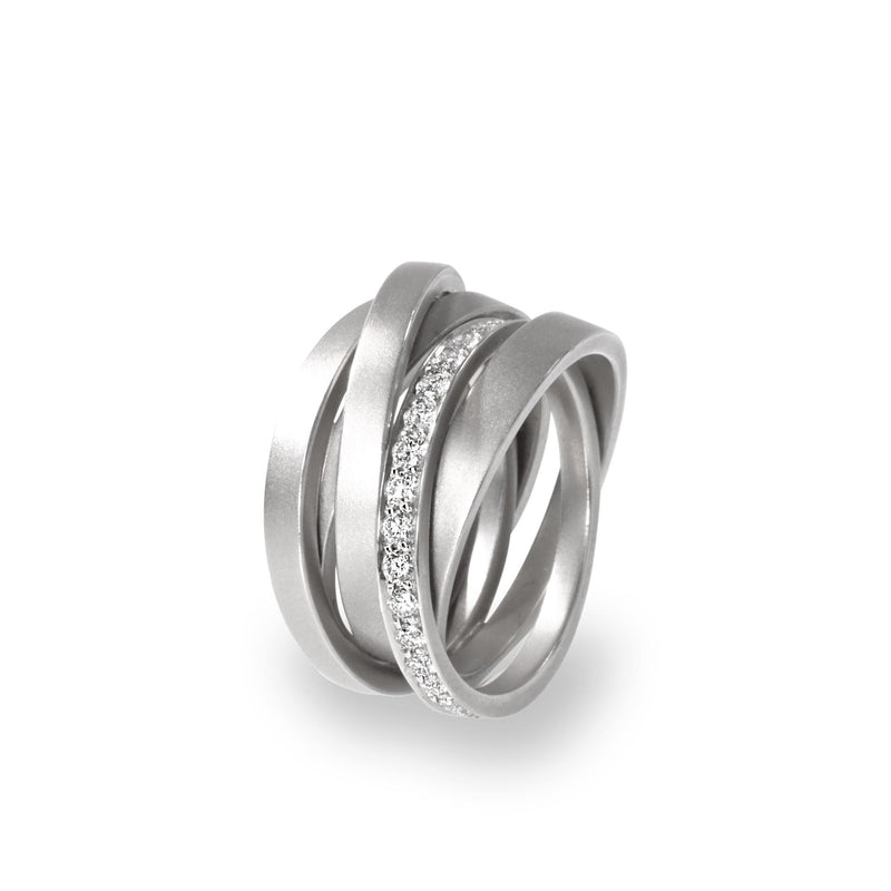 Schmuckwerk Ring Diamantenfieber, Weißgold, SR115-WG